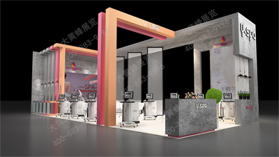 展览设计公司分享塑美颜在上海健康营养展的设计方案