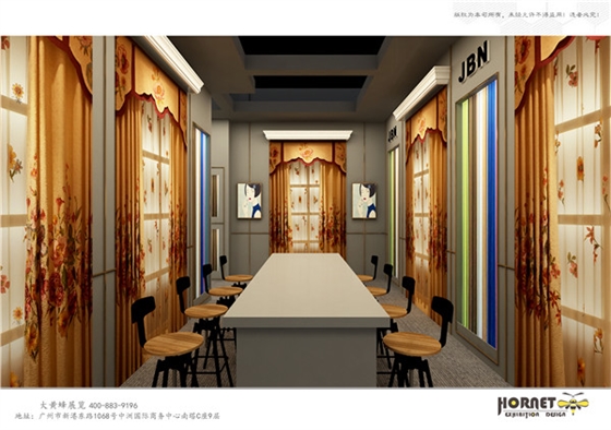 金贝诺家纺展展台搭建