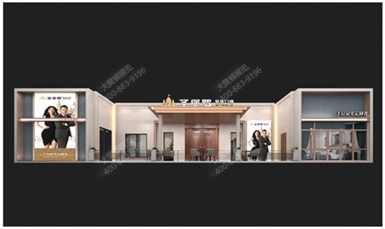 圣堡罗整体门窗建博会特装展台设计搭建