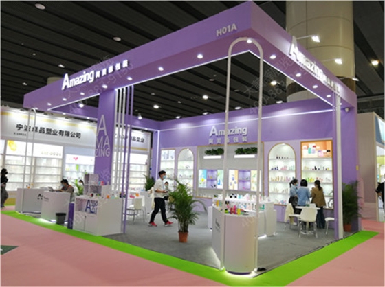 阿美森包装上海美博会展台搭建