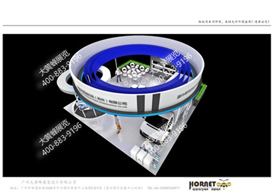 捷星新能源广州汽车展特装展台设计