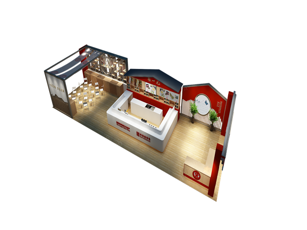 张一元展台俯瞰全景照-2019年广州国际酒店用品展