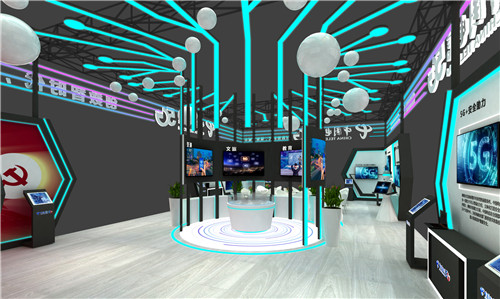中国电信科技感展会设计