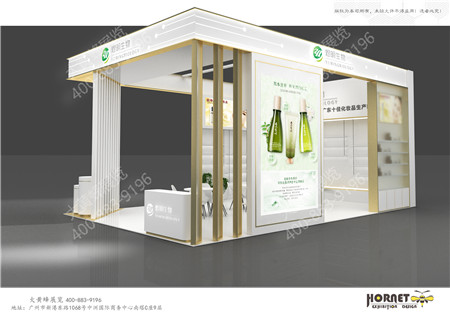  煜明生物上海美博会展位设计搭建