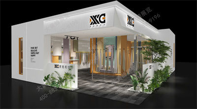 上海展览设计公司介绍潇湘阁在上海面辅料展的设计
