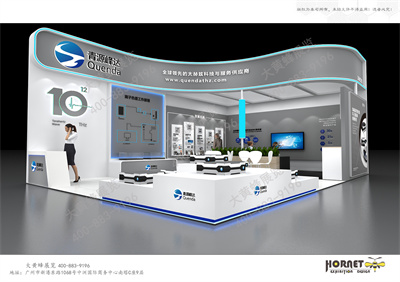 深圳光博会特装展台设计案例讲解之青源蜂达