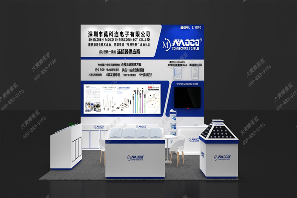 极简科技展台设计-美学赋能行业新标杆