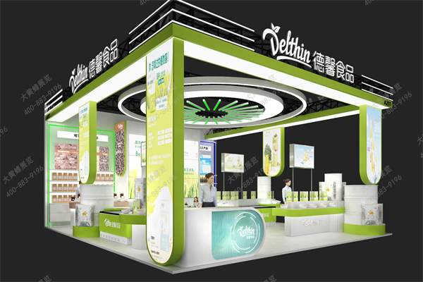 工业风展台设计-彰显专业明亮展示环境