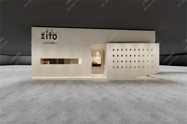 上海家具展以胶囊为灵感的展台设计搭建案例