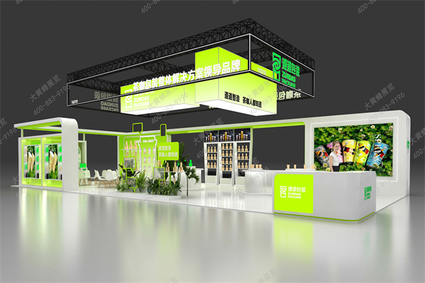 清新感十足的展台设计案例分享