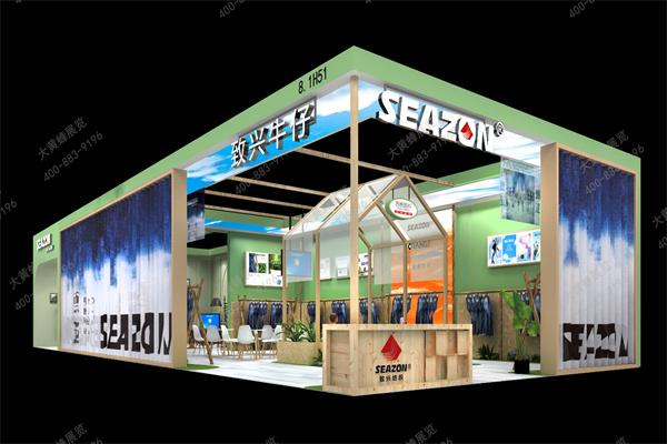 户外休闲风展台设计：自然与质感的美学融合