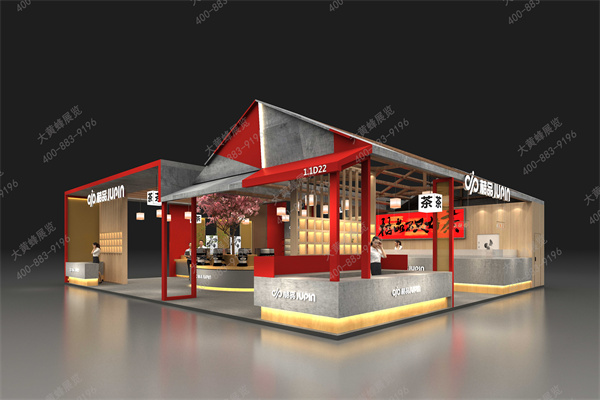 酒店用品展-新中式美学里的茶韵展台设计