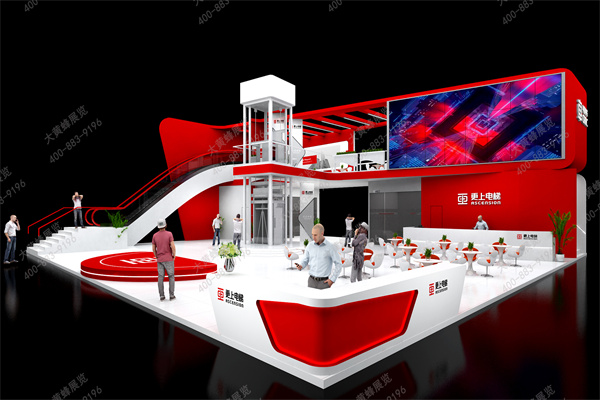 专业电梯展台设计赋能展会品牌阵地