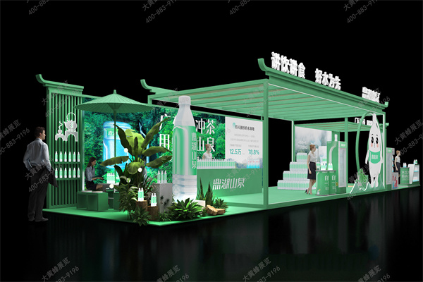 现代中式展台设计赋能-户外活动彰显品牌底蕴