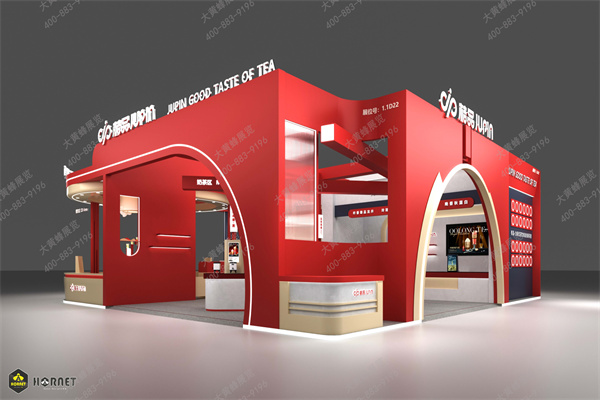 展台设计搭建｜新中式茶饮展位案例
