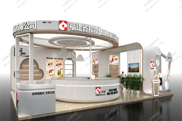 酒店餐饮展｜以云为灵感打造柔和质感展示空间