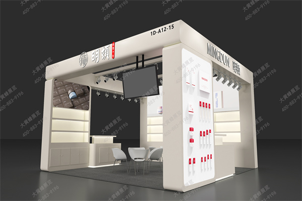 特装展台设计案例-极简美学赋能美妆展台